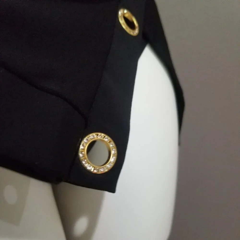 Beyond Control Grommet-Detail Square-Neck Swim Dress - Picture 4 of 16
